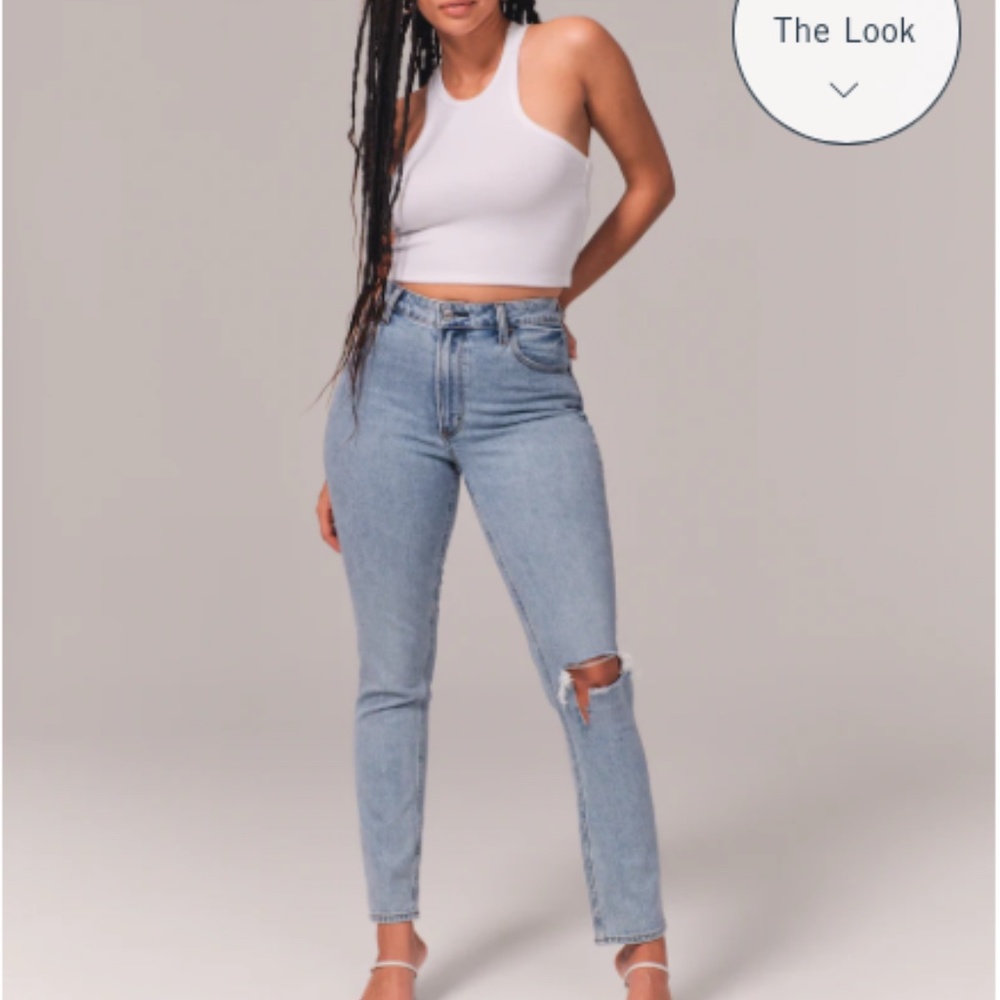 Abercrombie & Fitch Curve Love High Rise Skinny Jean - 30